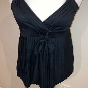 The Limited Black Pleated Blouse